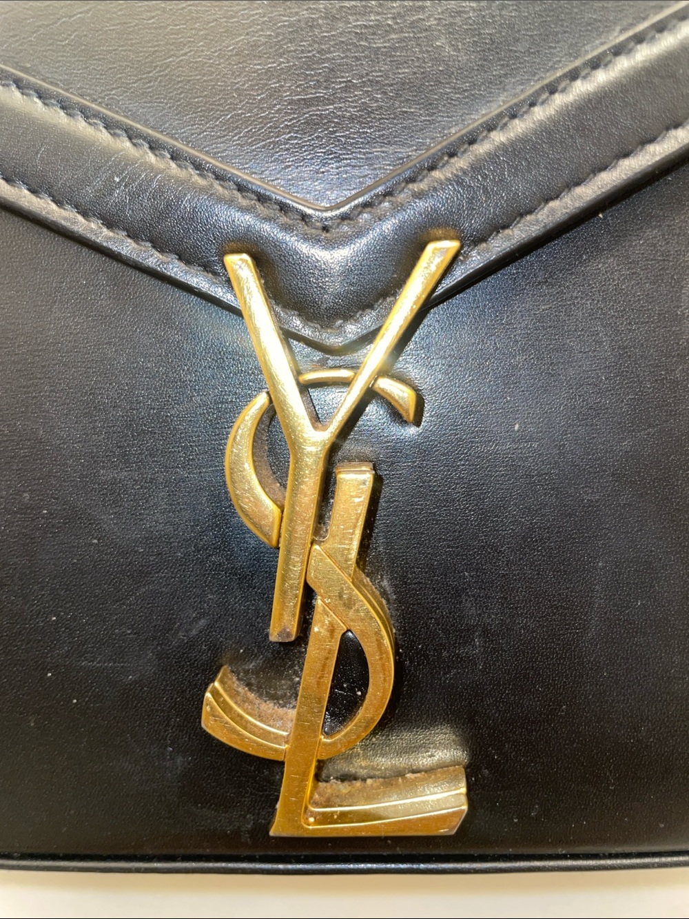 CASSANDRA MINI TOP HANDLE BAG IN GRAIN DE POUDRE EMBOSSED LEATHER - Picture 7 of 10